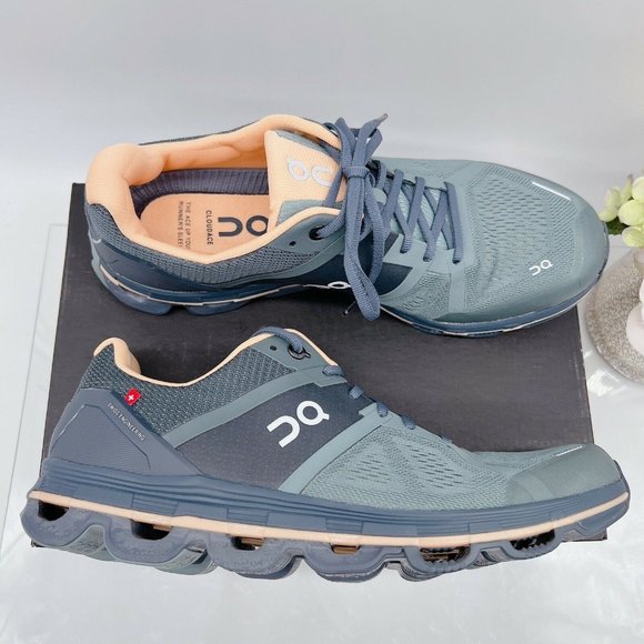 On Running Shoes - On Cloudace Womens Size US 11 Road Running Shoe Sea/Almond